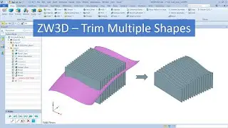 Trim Multiple Shapes in ZW3D - Bahasa Indonesia