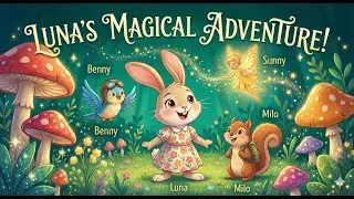 Luna's Magical Garden Adventure 🦋✨ | Fun Learning Story for Kids | Animated Fairy Tale