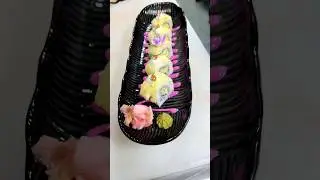 Pineapple Sushi &ndash; Sweet, Fresh & Viral Taste Explosion! 😋 | Unique Sushi Idea 🍣 #shorts #foodlover