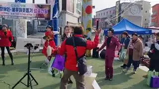 쟁애인불우이웃돕기 양평물맑은시장 노래#김지미 짚시 #금수화 장구