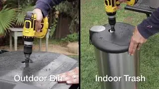 GARBAGE CAN FLY TRAP WITH CARTRIDGE REFILLS