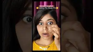 Safety Pin Nosepin🧷 ll #shorts #viral #tranding #viralvideo #ragini #safetypin