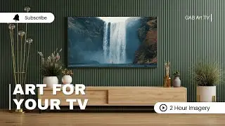 Iceland Skogafoss Waterfall | Art For Your TV | GAB Art TV | Screen Saver | Art | 2 Hours | HD