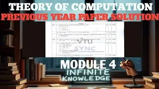 Bcs503 toc module 4 previous year paper solution |edu yodha |toc vtu 5th sem |toc important question