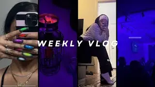 Weekly Vlog| Being a single cat mom, new home decor, partying til 5am + new hair & nails!
