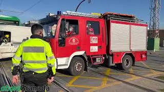 Simulacro del Metro de Granada en Albolote