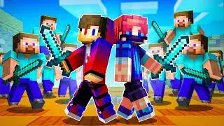 2 ПРО vs 100 ИГРОКОВ в Майнкрафт