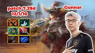 Gunnar Magnus Carry - DOTA 2 7.29d - MMR rank - Dota2 Gameplay [Learn To PRO dota2]