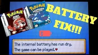 Pokemon Ruby and Sapphire Battery Replacement - internal battery has run dry fix!