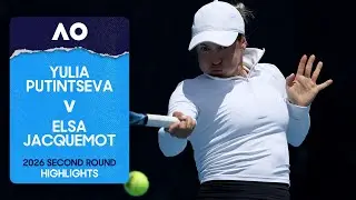 Yulia Putintseva v Elsa Jacquemot Highlights | Australian Open 2026 Second Round
