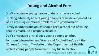 Young and Alcohol Free