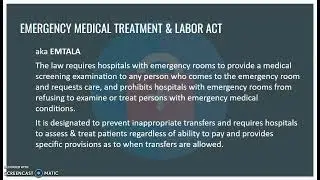 Emergency Medical Treatment & Labor Act