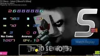 osu! - D.J.Nero - Joker [JJburst's Ultra] +HDHR FC, 94.12%