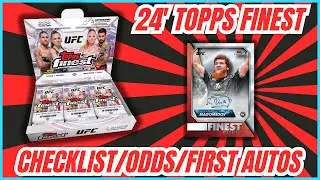 2024 Topps Finest UFC Checklist & SSP Odds - First on-card autos, rare inserts and what to expect!