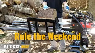 Rule the Weekend with the RuggedSplit 300-Series Log Splitter by RuggedMade