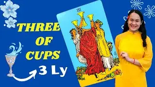 &Yacute; nghĩa l&aacute; THREE of CUPS - 3 LY - Đọc Tarot T&igrave;nh Cảm & C&ocirc;ng Việc