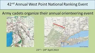 April 2022 West Point orienteering national ranking event