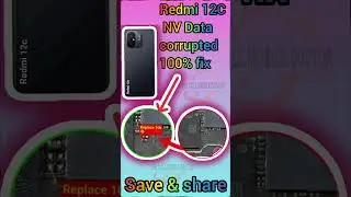Redmi 12c nvdata corrupted solution 📲💻🔥