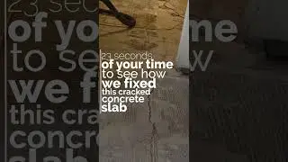 Concrete crack stitch repair using Polyurea and carbon fiber slits. #shorts