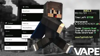 THE BEST GHOST CLIENT ON HYPIXEL | Vape V4 SilentAura, FakeLag, Backtrack (Config)
