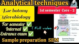 Analytical🥳 techniques ✅ | SEM sample🥹 preparation📌#class #microscope #fyp #video #biology #botany 