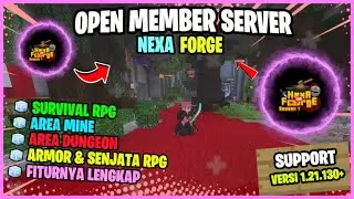 SERVER MCPE INI ADA ARMOR & SENJATA RPG YANG KEREN BANGET CUY: NEXA FORGE, SUPPORT VERSI 1.21.130+