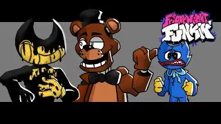 FNF Roasted but Freddy, Bendy vs Huggy Wuggy (FC)