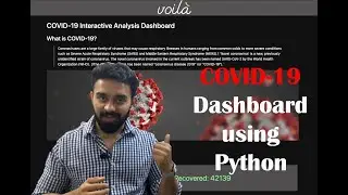 Building COVID-19 interactive dashboard from Jupyter Notebook | No frontend/backend coding required.