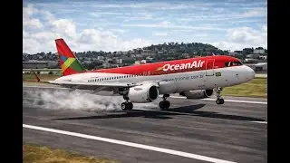 Terrifying Moment! Ocean Air A320neo Skids Off the Runway After Losing Control &ndash; Suwon Airport