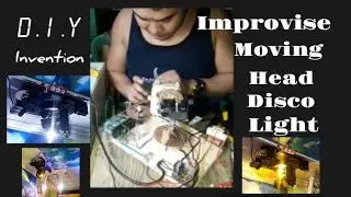 IMPROVISE MOVING HEAD DISCO LIGHT [DIY]#diy #movinghead #discolights #minidrivinglight #ledlights