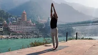 Sun Salutation Practice | 20-Minute | Rishikesh, Ganges