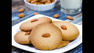 Eggless Almond Cookies | Eggless Almond Cookies Recipe