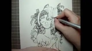 Copic Marker Illustration: Lilies