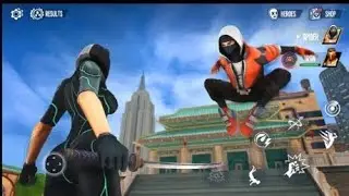 Spiderman fighter action game fight with bank robber new action game play video