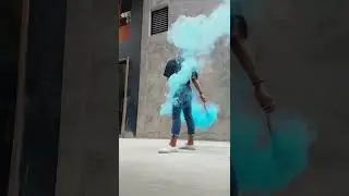 #shorts photography hack: use colored smoke bombs and reverse the vide