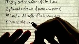 Handwriting E. A. Poe&rsquo;s &ldquo;The Coliseum&rdquo; Part 2