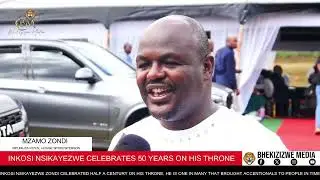 Nkosana M Zondi okhulumela iNdlunkulu yakaMpumuza emcimbini wenkosi igubha 50 years esesihlalweni
