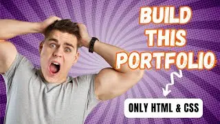 Build This Easy Attractive Portfolio Website with HTML CSS | For Beginners |