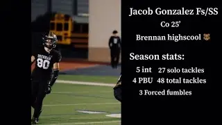Co&rsquo;25 Jacob Gonzalez Junior year highlights