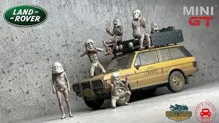 2023 1/64 MiniGT Land Rover Range Rover 1982 Camel Trophy Papua New Guinea Team USA Asaro mudme