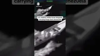 U.S. military strikes boat allegedly carrying drugs from Venezuela #shorts