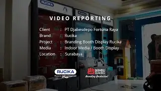 Stop ! Branding Booth Display Rucika - Bambu Runcing Production