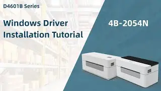 Windows Driver Tutorial-HIROBOT 2054N USB Thermal Label Printer Driver Installation for Windows