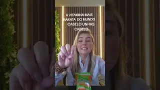 A MELHOR E MAIS BARATA VITAMINA PARA CRESCER AS UNHAS E O CABELO #shorts