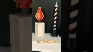 Big brick built Lego candle