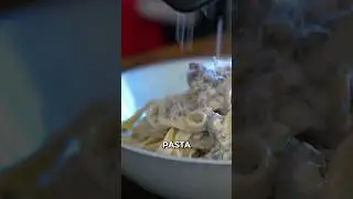 Паста со сливочно-грибным соусом