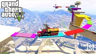 World's Highest GTA 5 -TRIED THE IMPOSSIBLE SUPER MEGA RAMP CHALLENGE #gta #shortsfeed #gta6