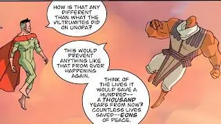Omni-Man Fights Allen The Alien For Scourge Virus