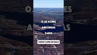 0.42 acres in Arkansas for $1,490. #foryou #realestate #land #property #viral #shorts #fyp #sale #fy
