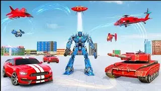 US ARMY TANK ROBOT REAL FIGHT TRANSFORMATION || ROBOT VS ALIENS || CHARI GAMES